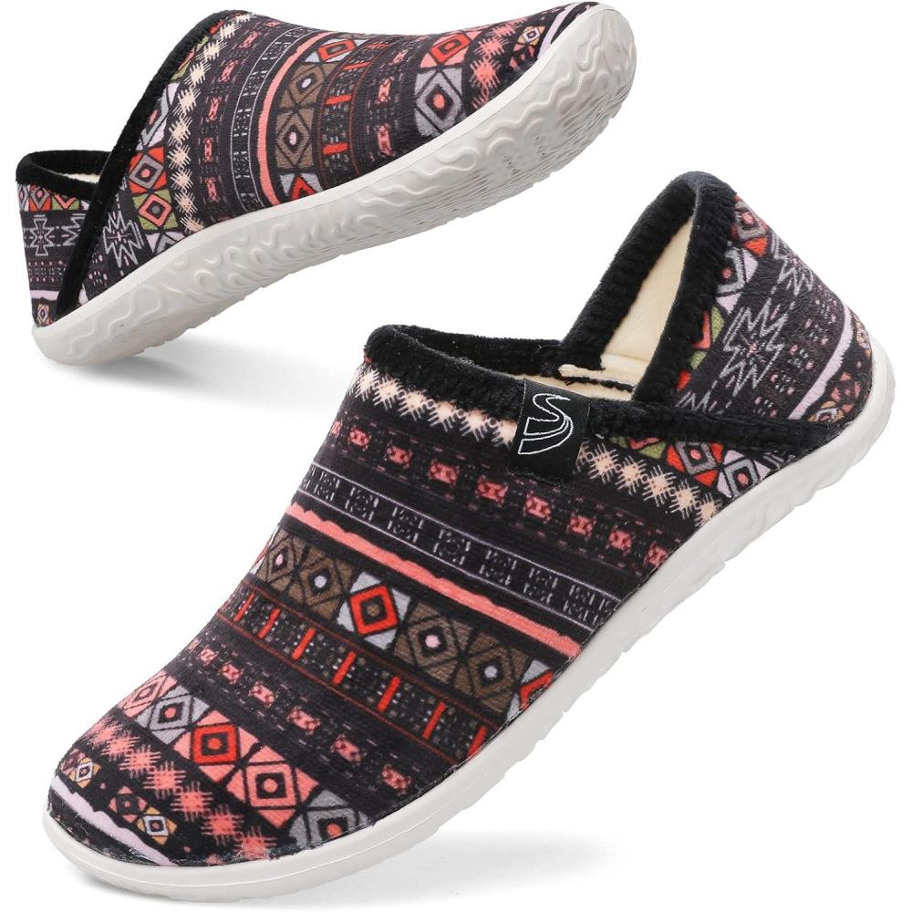 imageSpesoul Fuzzy House Slippers for Women Men Indoor Closed Back Lightweight Cozy Faux Furry Lining Barefoot House Shoes Slipper Socks for Bedroom Home Office Yoga Outdoor Walking ShoesTy2 Bxorangbl