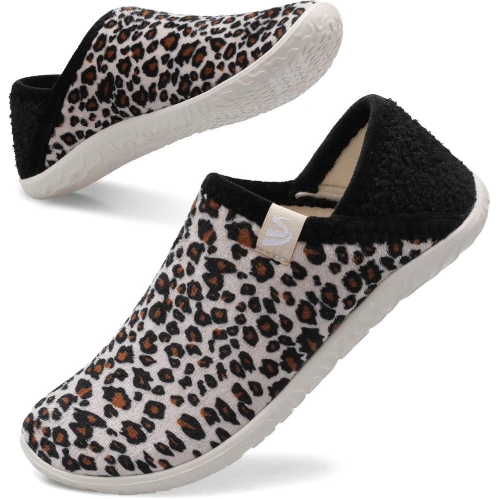 imageSpesoul Fuzzy House Slippers for Women Men Indoor Closed Back Lightweight Cozy Faux Furry Lining Barefoot House Shoes Slipper Socks for Bedroom Home Office Yoga Outdoor Walking ShoesTy2 Blackleo