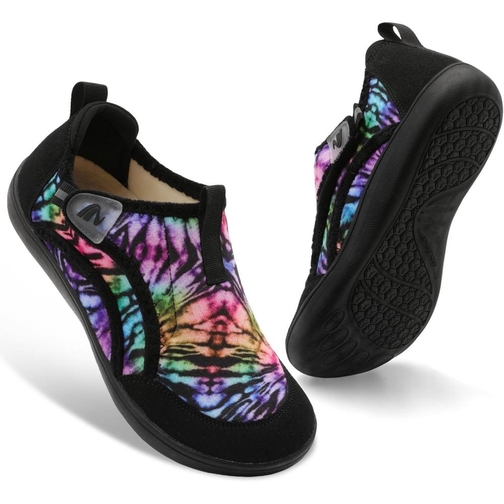 imageSpesoul Womens Slippers Adjustable Wide Diabetic Shoes Swollen Edema House Slipper Indoor Outdoor Slippers Barefoot House Shoes Cozy Walking Shoe for Bedroom Office TravelColor Qcflower