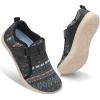 imageSpesoul Wide Womens Walking Shoes Adjustable Diabetic Shoes Breathable Zero Drop Barefoot Shoe Neuropathy Edema Nursing Shoe Wide Width SneakersBoxi Black