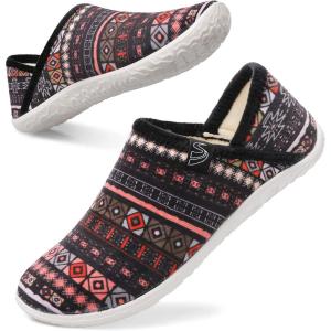 Spesoul Fuzzy House Slippers for Women Men Indoor Closed Back Lightweight Cozy Faux Furry Lining Barefoot House Shoes Slipper Socks for Bedroom Home Office Yoga Outdoor Walking Shoes(Ty2 Bxorangbl)
