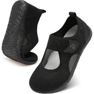Spesoul Water Shoes for Women Men Barefoot Swim Shoes Aqua Socks Summer Sandals Breathable Quick Dry Lightweight Wide for Pool Beach River Boat Travel Waterpark Elderly(Black)