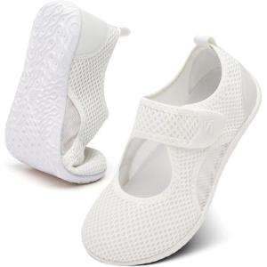 Spesoul Water Shoes for Women Men Barefoot Swim Shoes Aqua Socks Summer Sandals Breathable Quick Dry Lightweight Wide for Pool Beach River Boat Travel Waterpark Elderly(White)