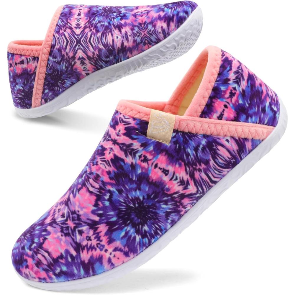 imageSpesoul Fuzzy House Slippers for Women Men Indoor Closed Back Lightweight Cozy Faux Furry Lining Barefoot House Shoes Slipper Socks for Bedroom Home Office Yoga Outdoor Walking ShoesPinaflower