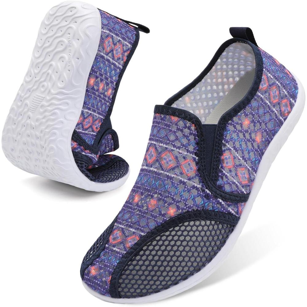 imageSpesoul Water Shoes for Women Men QuickDry Swim Shoes Barefoot Aqua Socks Breathable Beach Sandals for Pool Surf Travel Camping Yoga Outdoor SportsBoxinavy