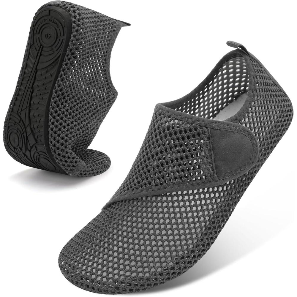 imageSpesoul Womens Mens Water Shoes Quick Dry Beach Swim Shoes Barefoot Aqua Socks Outdoor Sand Socks for Pool River DivingTy2 Darkgrey