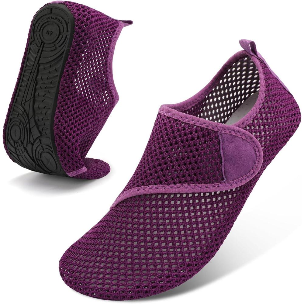 imageSpesoul Womens Mens Water Shoes Quick Dry Beach Swim Shoes Barefoot Aqua Socks Outdoor Sand Socks for Pool River DivingTy2 Purple