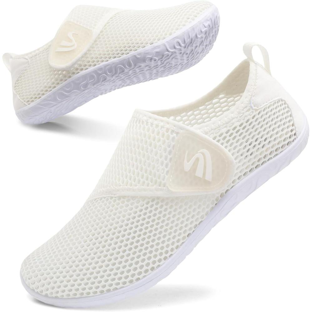 imageSpesoul Womens and Mens Water Shoes Breathable Quick Dry Soft Barefoot Aqua Socks for Hiking Swim Beach Surf Yoga SportTy5 White