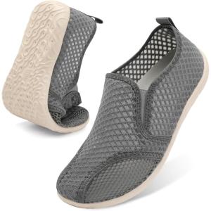 Spesoul Water Shoes for Women Men Quick-Dry Swim Shoes Barefoot Aqua Socks Breathable Beach Sandals for Pool Surf Travel Camping Yoga Outdoor Sports(Dark Grey)