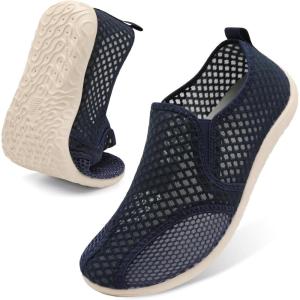 Spesoul Water Shoes for Women Men Quick-Dry Swim Shoes Barefoot Aqua Socks Breathable Beach Sandals for Pool Surf Travel Camping Yoga Outdoor Sports(Navy)