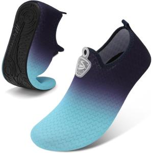 Spesoul Womens Mens Water Shoes Quick Dry Beach Swim Shoes Barefoot Aqua Socks Outdoor Sand Socks for Pool River Diving(Solid Navyblue)