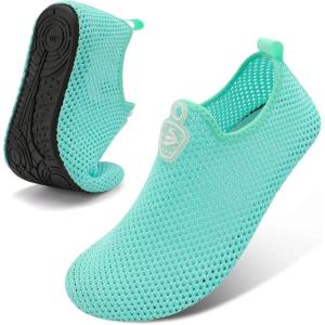 Spesoul Womens Mens Water Shoes Quick Dry Beach Swim Shoes Barefoot Aqua Socks Outdoor Sand Socks for Pool River Diving(Ty4 Cyan)