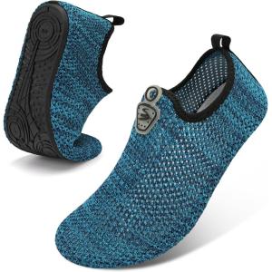 Spesoul Womens Mens Water Shoes Quick Dry Beach Swim Shoes Barefoot Aqua Socks Outdoor Sand Socks for Pool River Diving(Ty4 Lakeblue)