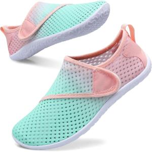 Spesoul Womens and Mens Water Shoes Breathable Quick Dry Soft Barefoot Aqua Socks for Hiking Swim Beach Surf Yoga Sport(Bl Vel Hobluepink)