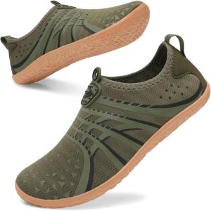 Spesoul Womens and Mens Water Shoes Breathable Quick Dry Soft Barefoot Aqua Socks for Hiking Swim Beach Surf Yoga Sport(Jiao Armygreen)