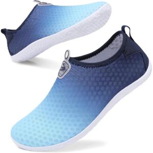 Spesoul Womens and Mens Water Shoes Breathable Quick Dry Soft Barefoot Aqua Socks for Hiking Swim Beach Surf Yoga Sport(Sl Holejbblue)