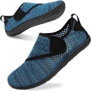 Spesoul Womens and Mens Water Shoes Breathable Quick Dry Soft Barefoot Aqua Socks for Hiking Swim Beach Surf Yoga Sport(Ty4 Blue)