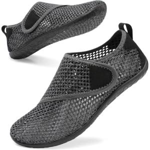 Spesoul Womens and Mens Water Shoes Breathable Quick Dry Soft Barefoot Aqua Socks for Hiking Swim Beach Surf Yoga Sport(Ty4 Meshflblack)