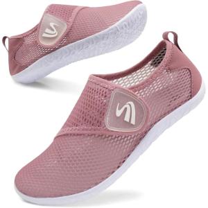 Spesoul Womens and Mens Water Shoes Breathable Quick Dry Soft Barefoot Aqua Socks for Hiking Swim Beach Surf Yoga Sport(Ty5 Darkred)