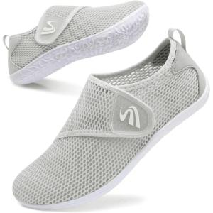 Spesoul Womens and Mens Water Shoes Breathable Quick Dry Soft Barefoot Aqua Socks for Hiking Swim Beach Surf Yoga Sport(Ty5 Lightgrey)