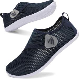 Spesoul Womens and Mens Water Shoes Breathable Quick Dry Soft Barefoot Aqua Socks for Hiking Swim Beach Surf Yoga Sport(Ty5 Navy)