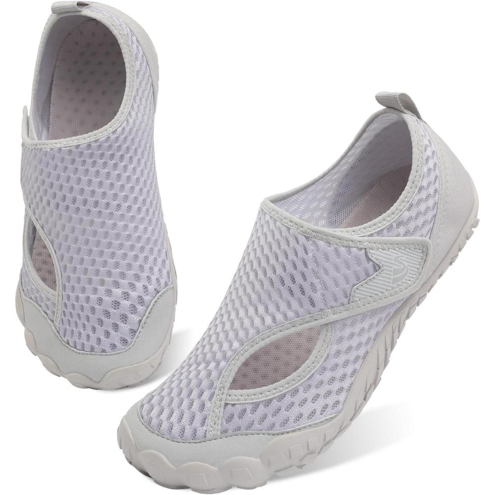 imageSpesoul Water Shoes for Women Men Quick Dry Aqua Socks for Swim Beach Pool Hiking Training Summer Sandals Outdoor Zero Drop Barefoot ShoesAvel Llightgrey