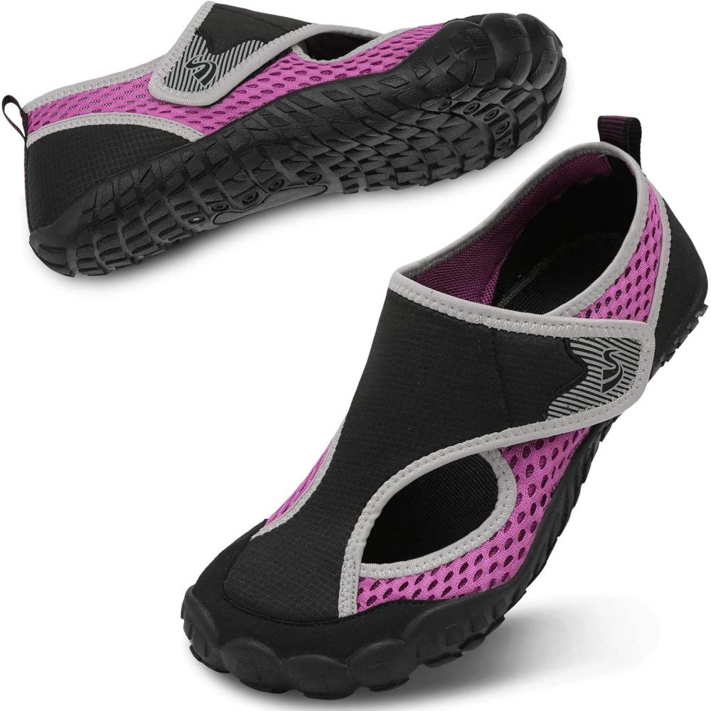 imageSpesoul Water Shoes for Women Men Quick Dry Aqua Socks for Swim Beach Pool Hiking Training Summer Sandals Outdoor Zero Drop Barefoot ShoesVel Blapurple