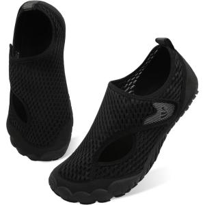 Spesoul Water Shoes for Women Men Quick Dry Aqua Socks for Swim Beach Pool Hiking Training Summer Sandals Outdoor Zero Drop Barefoot Shoes(Avel Black)