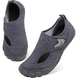 Spesoul Water Shoes for Women Men Quick Dry Aqua Socks for Swim Beach Pool Hiking Training Summer Sandals Outdoor Zero Drop Barefoot Shoes(Avel Darkgrey)