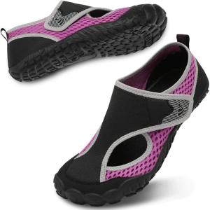 Spesoul Water Shoes for Women Men Quick Dry Aqua Socks for Swim Beach Pool Hiking Training Summer Sandals Outdoor Zero Drop Barefoot Shoes(Vel Blapurple)