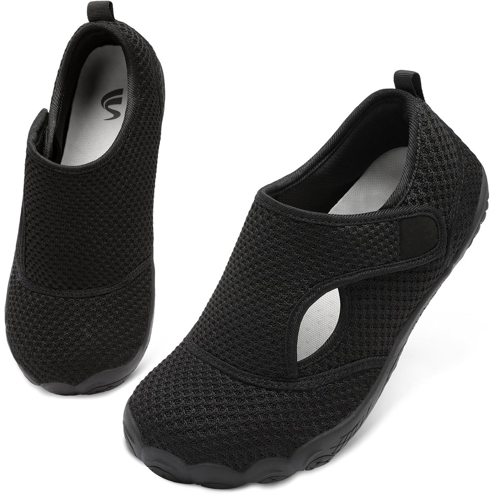 image:imageSpesoul Barefoot Shoes Women Wide Diabetic Shoes Orthopedic Neuropathy Womens Walking Shoes Slip On Sneakers Adjustable Lightweight Zero Drop for Edema Swollen Feet Hiking Water Grounded ElderlyBlack