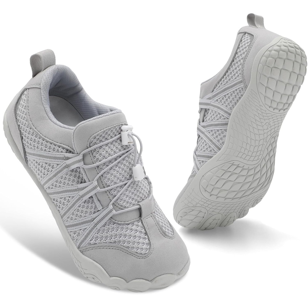 image:imageSpesoul Womens Mens Barefoot Shoes Wide Toe Box Walking Shoes Minimalist Slip On Sneakers Zero Drop Lightweight Breathable for Hiking Water Trail Running Workout Grounded Walking GymLightgrey