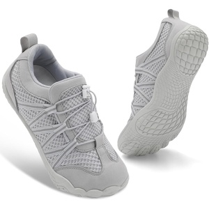 Spesoul Womens Mens Barefoot Shoes Wide Toe Box Walking Shoes Minimalist Slip On Sneakers Zero Drop Lightweight Breathable for Hiking Water Trail Running Workout Grounded Walking Gym(Lightgrey)