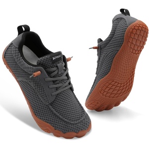Spesoul Mens Barefoot Shoes Wide Hiking Shoes Zero Drop Minimalist Sneakers Lightweight Breathable Slip On for Water Trail Running Workout Grounded Walking(Darkgrey)