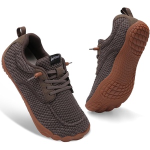 Spesoul Mens Barefoot Shoes Wide Hiking Shoes Zero Drop Minimalist Sneakers Lightweight Breathable Slip On for Water Trail Running Workout Grounded Walking(Charcoalgrey)