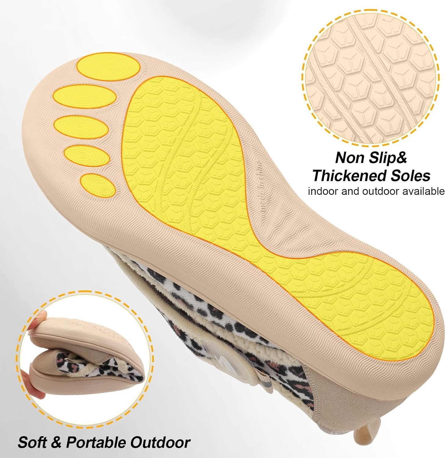image:imageSpesoul Womens Slippers Adjustable Wide Diabetic Shoes Swollen Edema House Slipper Indoor Outdoor Slippers Barefoot House Shoes Cozy Walking Shoe for Bedroom Office Travel